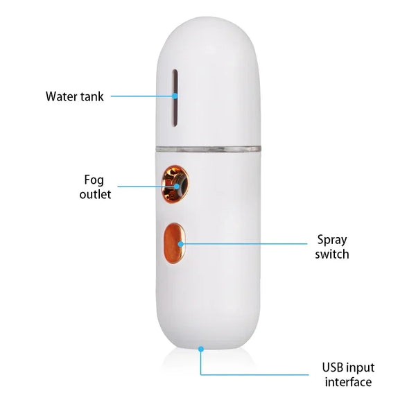 Mini Nano Mist Facial Steamer