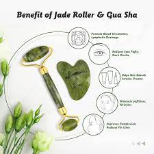 Natural Jade Roller Gua Sha Set