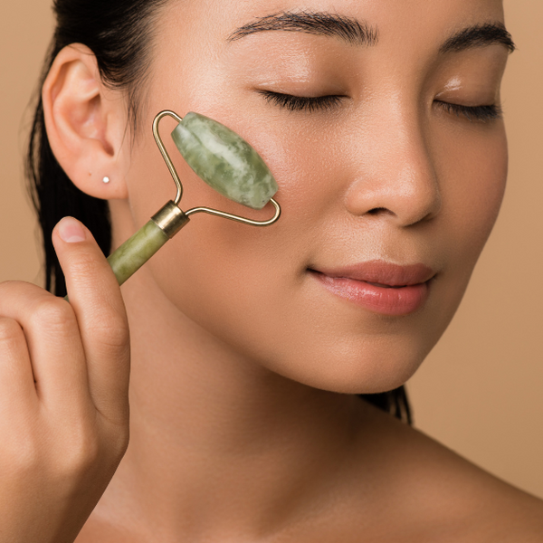 Natural Jade Roller Gua Sha Set